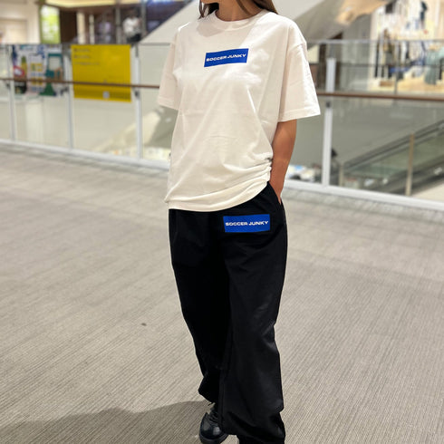 socccerjunky blue label Tシャツ ロゴ小