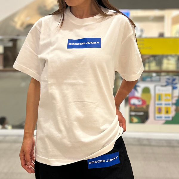 socccerjunky blue label Tシャツ ロゴ小