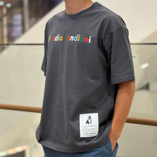 CPマルチカラー ボックスシルエット半袖TEE