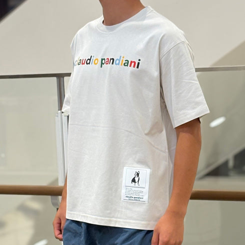 CPマルチカラー ボックスシルエット半袖TEE