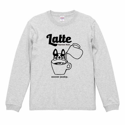 Latte dog+1 長袖TEE