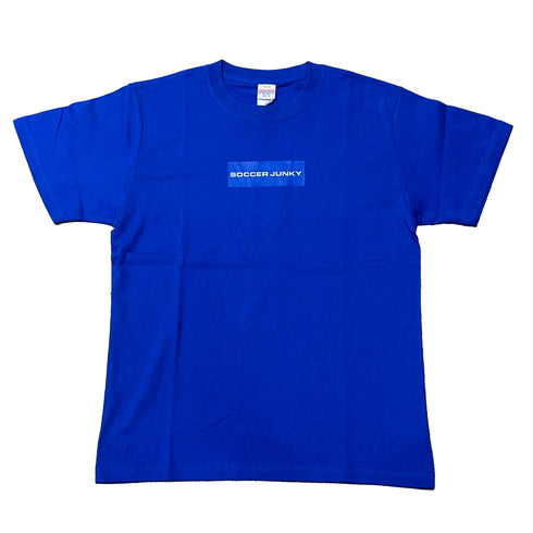 socccerjunky blue label Tシャツ ロゴ小