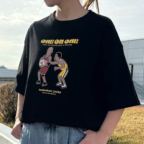 One on One? ビックシルエット半袖TEE