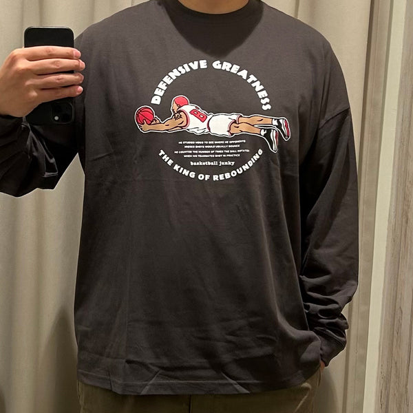 THE KING OF REBOUNDING ビックシルエットロングTEE