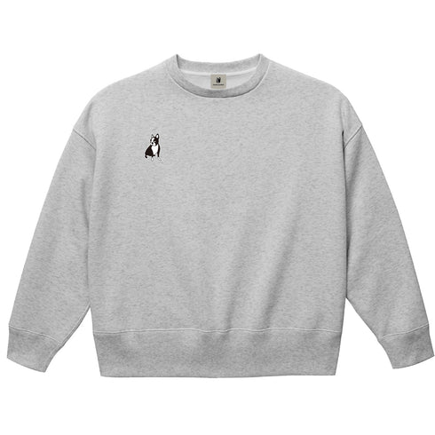 パイド ルーズシルエットクルースウェット