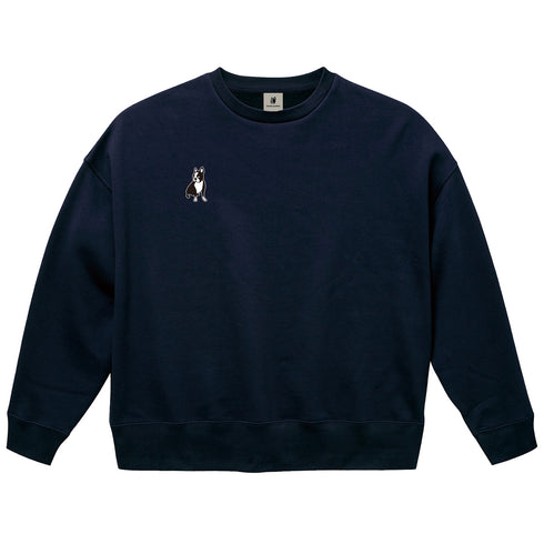 パイド ルーズシルエットクルースウェット