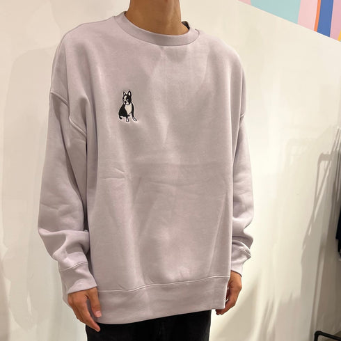 パイド ルーズシルエットクルースウェット