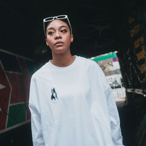 パイド ルーズシルエットロングTEE