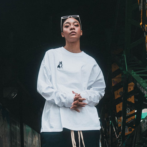 パイド ルーズシルエットロングTEE