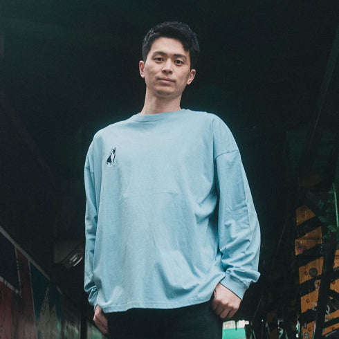 パイド ルーズシルエットロングTEE