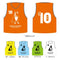 チーム分け道着 ビブス10枚セット(NO2-11)