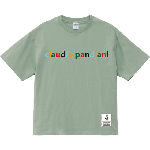 CPマルチカラー ボックスシルエット半袖TEE