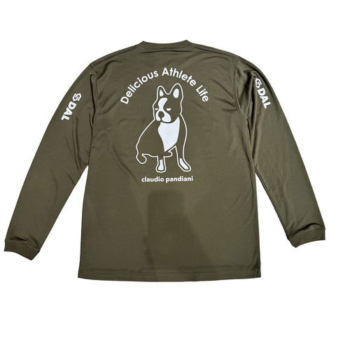 DAL ロングスリーブストレッチワークアウトシャツ