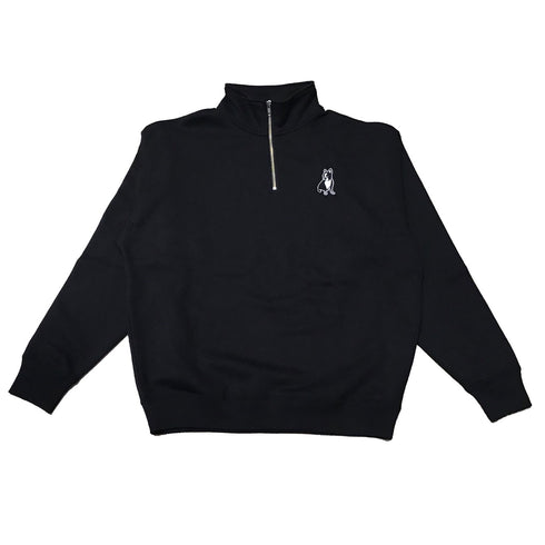 パイド ルーズフィットハーフZIPスウェット