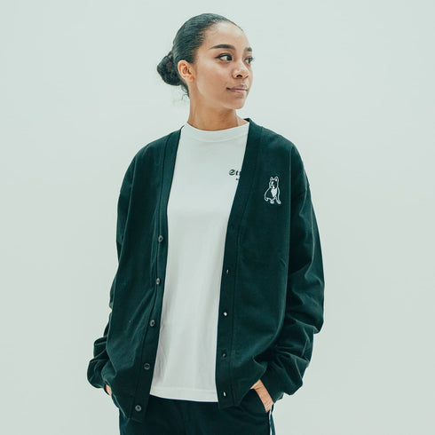 パイド ルーズフィットカーディガン