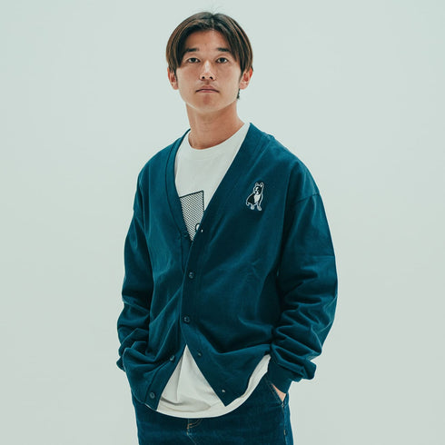 パイド ルーズフィットカーディガン