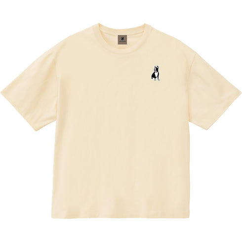 パイド プレミアムボックスシルエット半袖TEE