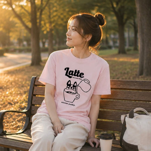 Latte dog+1 半袖TEE