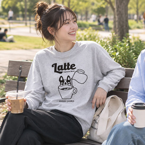 Latte dog+1 長袖TEE