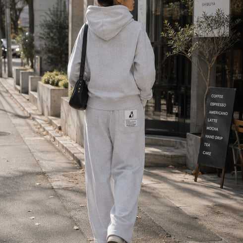 ビッグタグ リラックスストレートスウェットパンツ