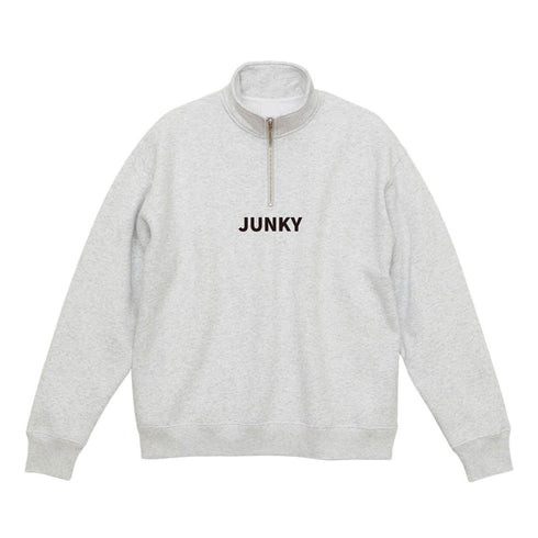 JUNKY ルーズフィットハーフZIPスウェット