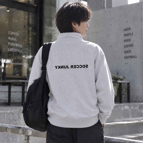 JUNKY ルーズフィットハーフZIPスウェット