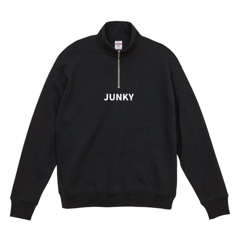 JUNKY ルーズフィットハーフZIPスウェット