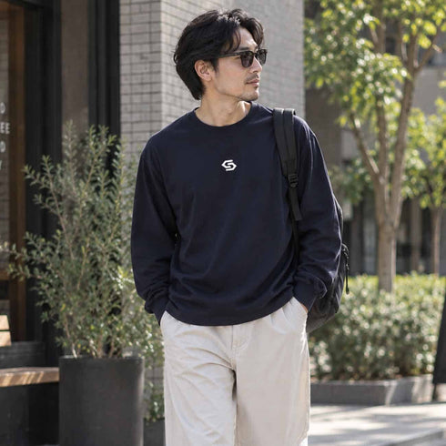 Sロゴ ビッグタグ 長袖TEE
