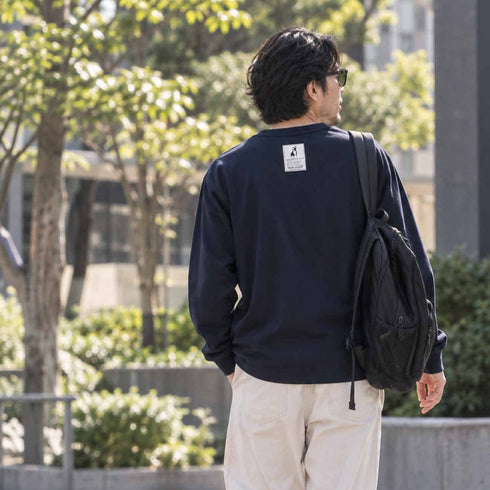 Sロゴ ビッグタグ 長袖TEE
