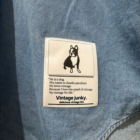 vintage junkyノーカラーシャツ