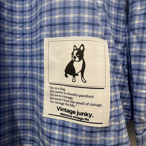 vintage junkyノーカラーシャツ