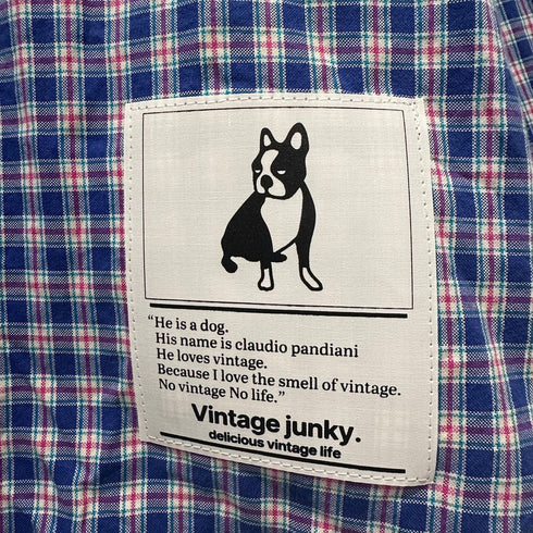 vintage junkyチェックシャツ