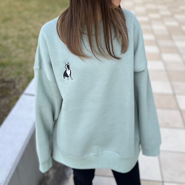 パイド ルーズシルエットクルースウェット