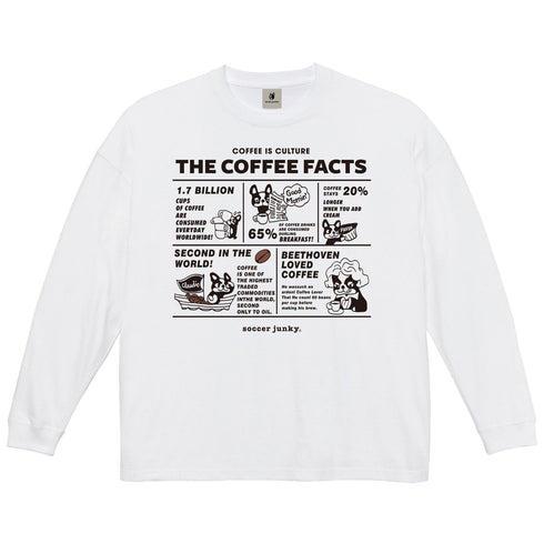 COFFEE FACTS+1 ビックシルエットロングTEE