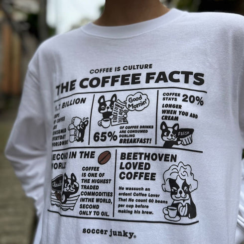 COFFEE FACTS+1 ビックシルエットロングTEE
