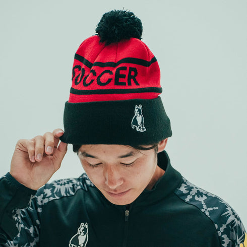 SOCCER JUNKY ジャガードニットキャップ