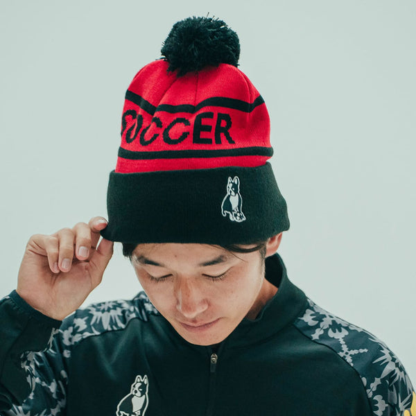SOCCER JUNKY ジャガードニットキャップ