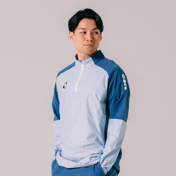 パンジェルマン ハーフZIPストレッチトレーニングトップ