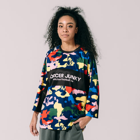 MULTI camo ひんやりワークアウト七分袖シャツ