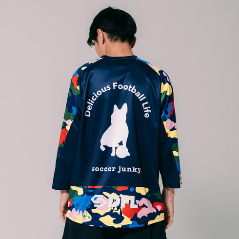 MULTI camo ひんやりワークアウト七分袖シャツ