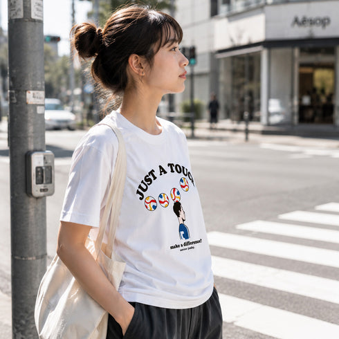 JUST A TOUCH コットンDryCoolTEE