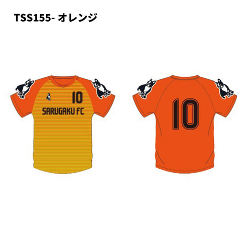 【猿楽FC】半袖ユニフォーム(オレンジ)