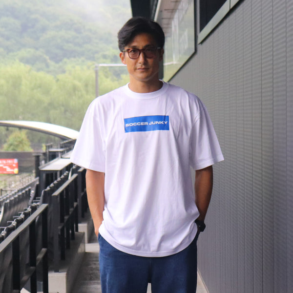 soccerjunky blue label Tシャツ ロゴ大