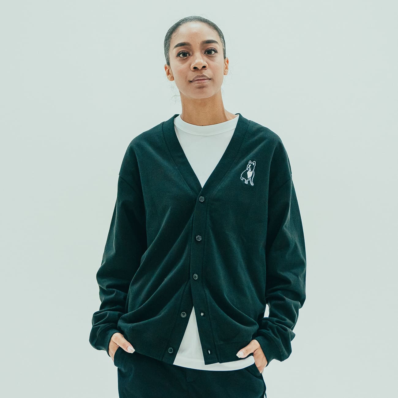 【美品】claudio pandiani セットアップ ネイビー 美品】claudio pandiani セットアップ ネイビー