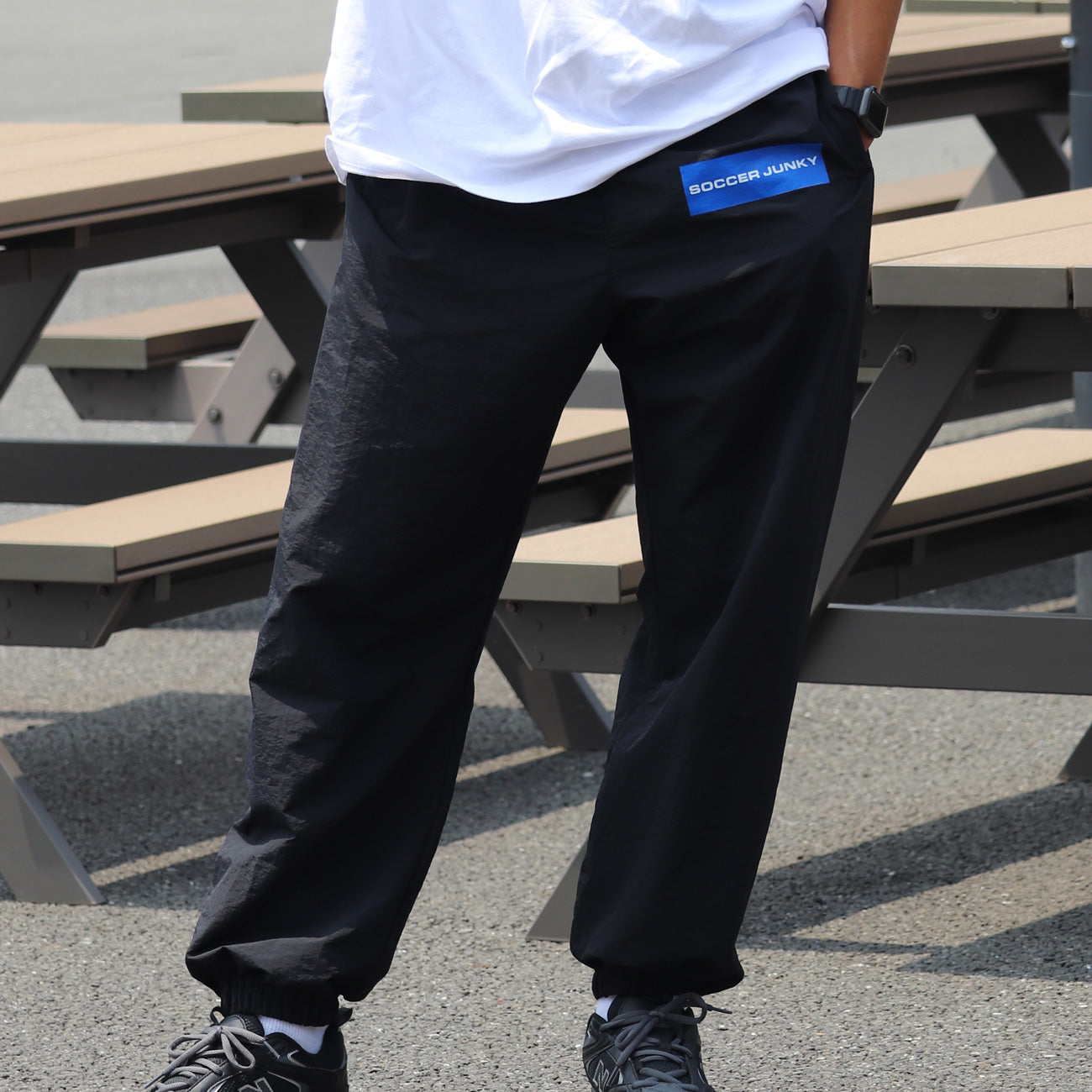 socccerjunky blue label ナイロンパンツ