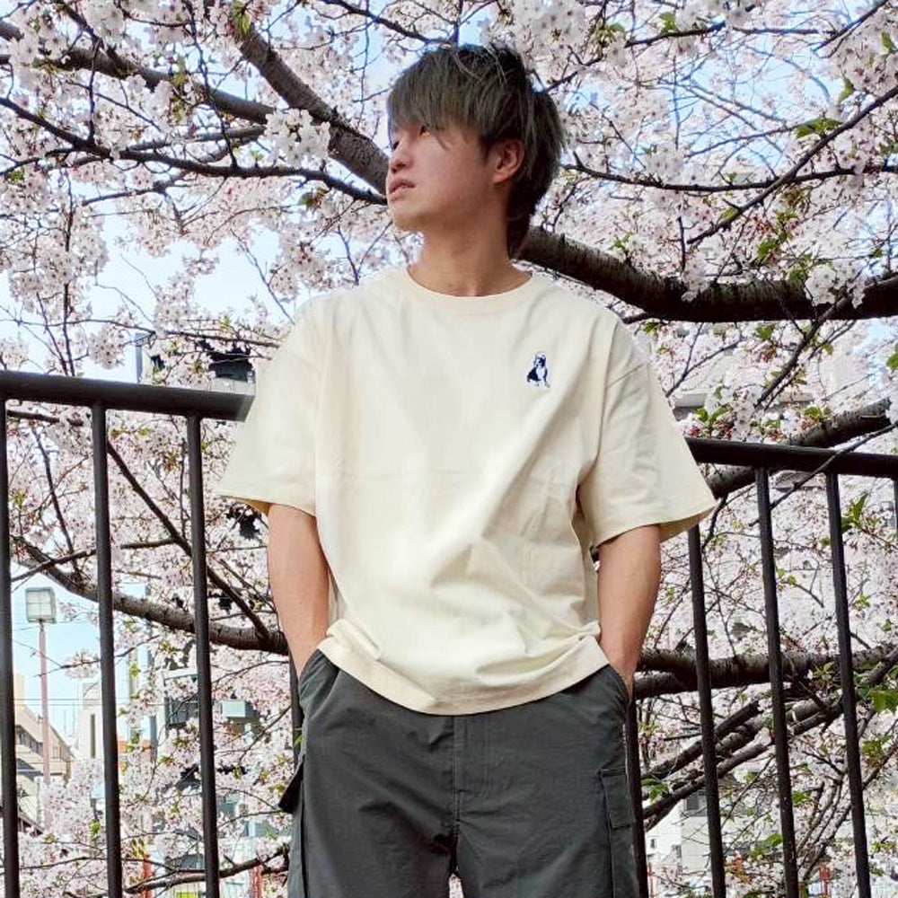 パイド プレミアムボックスシルエット半袖TEE