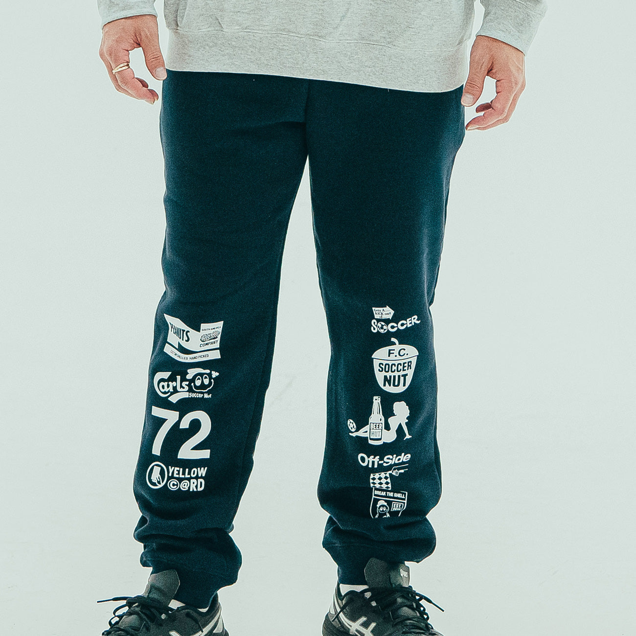 【美品】claudio pandiani セットアップ ネイビー SoccerJunky サッカージャンキー メンズ サッカー/フットサル